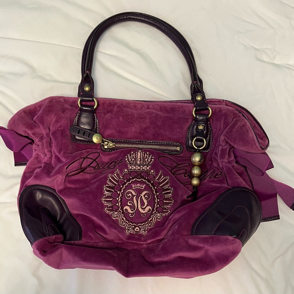 Juicy Couture Purple Velvet Women's Bag